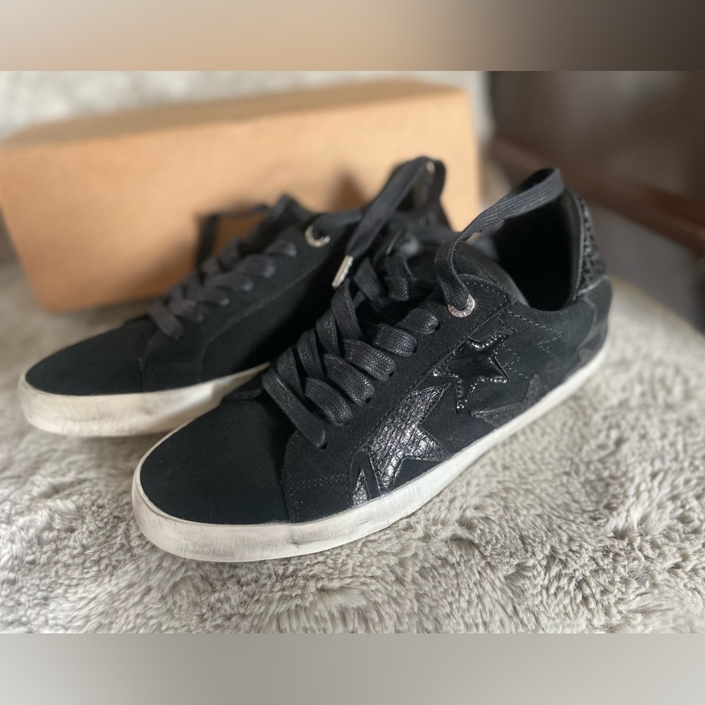 Zadig voltaire leather shoes stars
